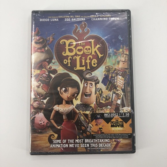 Book of Life Animated Movie DVD Family Comedy Channing Tatum Del Toro NEW Sealed - Picture 1 of 8